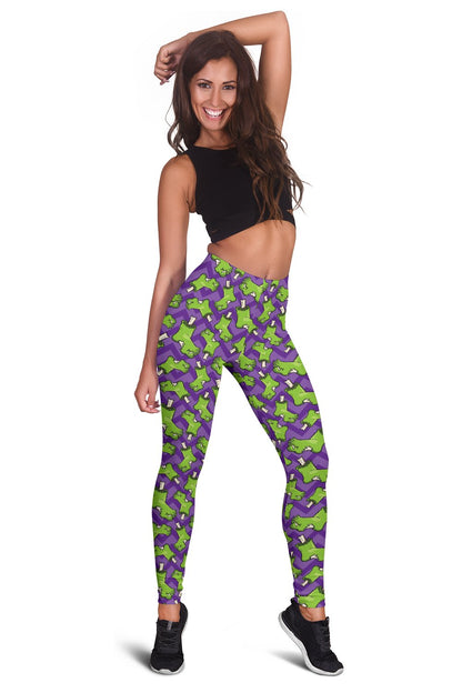 Zombie Foot Design Pattern Print Women Leggings