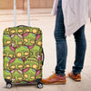 Zombie Head Design Pattern Print Luggage Cover Protector
