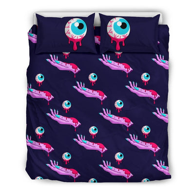Zombie Pink Hand Design Pattern Print. Duvet Cover Bedding Set