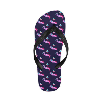 Zombie Pink Hand Design Pattern Print Flip Flops-JTAMIGO.COM