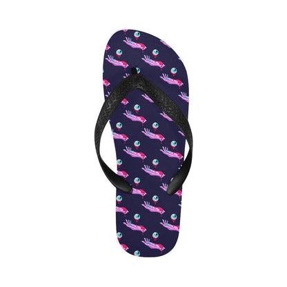 Zombie Pink Hand Design Pattern Print Flip Flops-JTAMIGO.COM