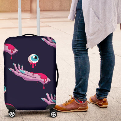 Zombie Pink Hand Design Pattern Print Luggage Cover Protector