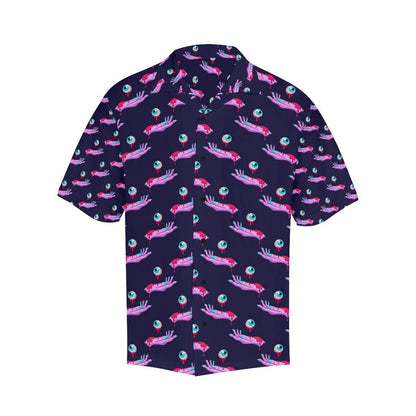Zombie Pink Hand Design Pattern Print Men Aloha Hawaiian Shirt
