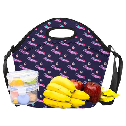 Zombie Pink Hand Design Pattern Print Neoprene Lunch Bag (Model 1669)(Large)-JTAMIGO.COM