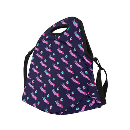 Zombie Pink Hand Design Pattern Print Neoprene Lunch Bag (Model 1669)(Large)-JTAMIGO.COM