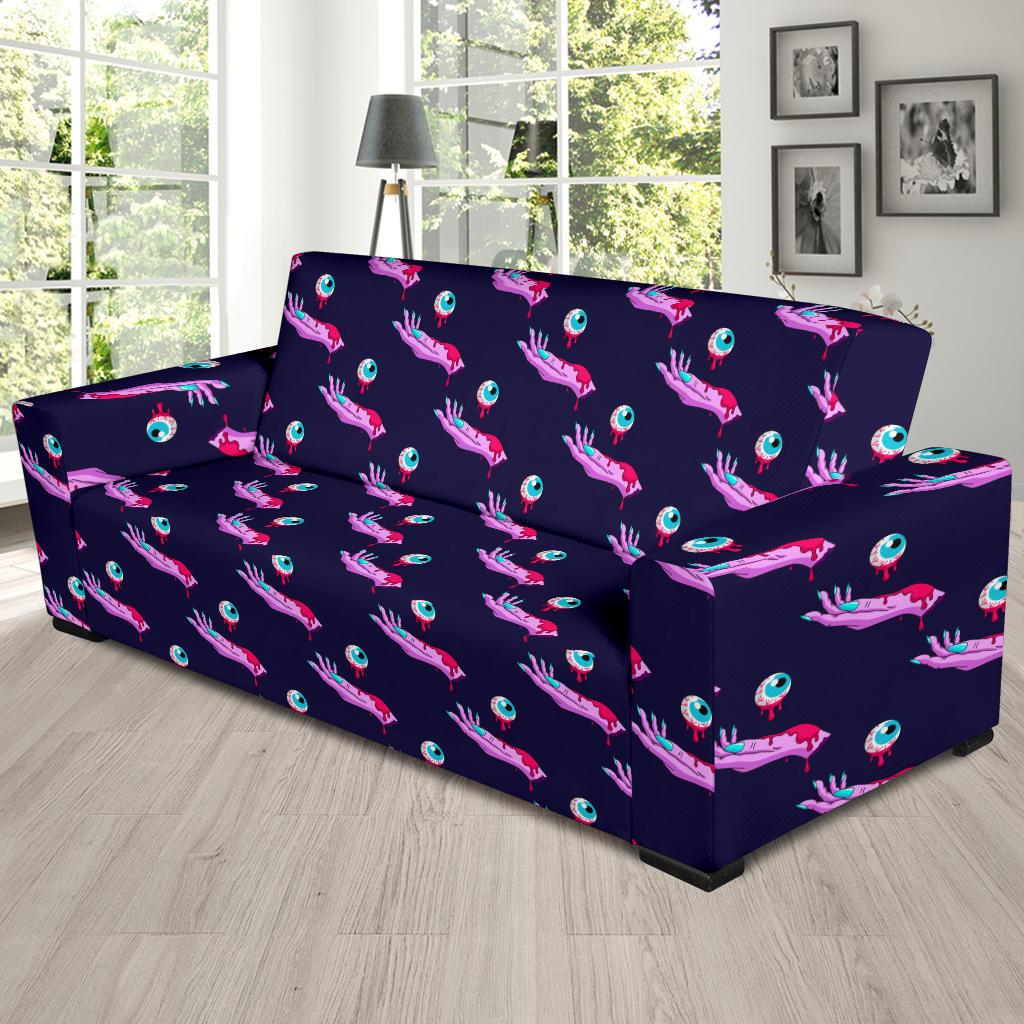 Zombie Pink Hand Design Pattern Print Sofa Slipcover-JTAMIGO.COM