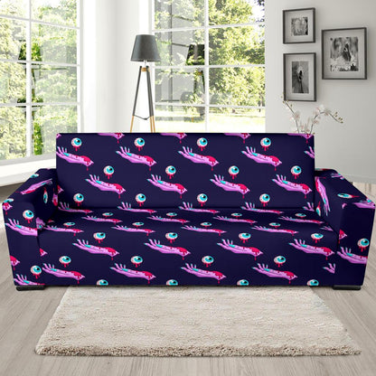 Zombie Pink Hand Design Pattern Print Sofa Slipcover-JTAMIGO.COM