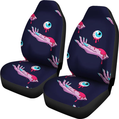 Zombie Pink Hand Design Pattern Print Universal Fit Car Seat Covers
