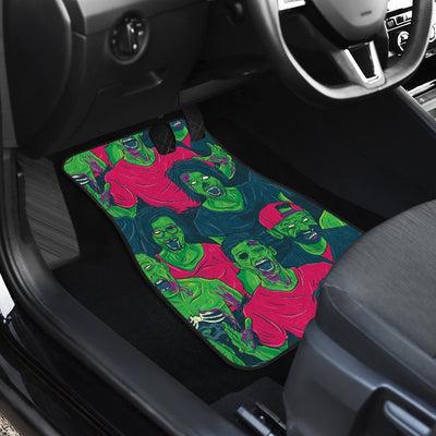 Zombie Themed Design Pattern Print Car Floor Mats