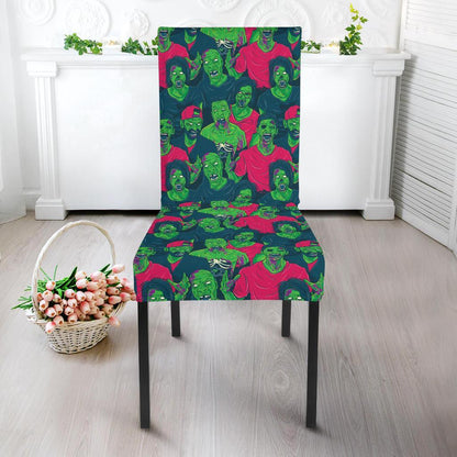 Zombie Themed Design Pattern Print Dining Chair Slipcover-JTAMIGO.COM