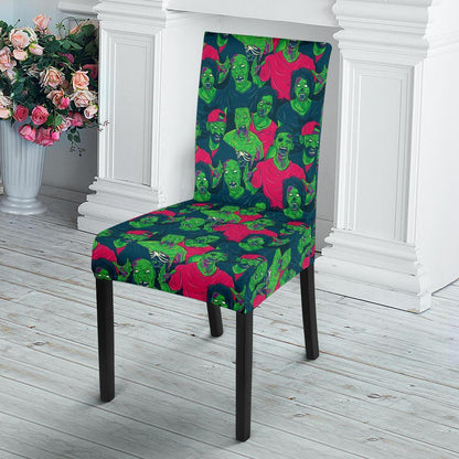 Zombie Themed Design Pattern Print Dining Chair Slipcover-JTAMIGO.COM