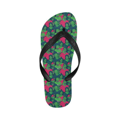 Zombie Themed Design Pattern Print Flip Flops-JTAMIGO.COM
