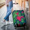 Zombie Themed Design Pattern Print Luggage Cover Protector