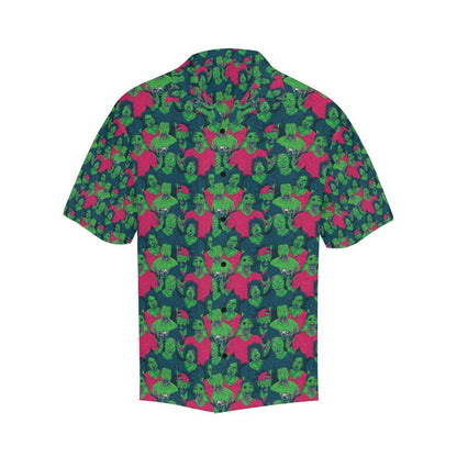 Zombie Themed Design Pattern Print Men Aloha Hawaiian Shirt
