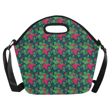 Zombie Themed Design Pattern Print Neoprene Lunch Bag (Model 1669)(Large)-JTAMIGO.COM