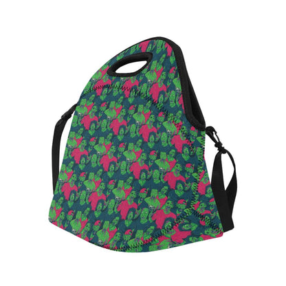 Zombie Themed Design Pattern Print Neoprene Lunch Bag (Model 1669)(Large)-JTAMIGO.COM