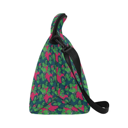 Zombie Themed Design Pattern Print Neoprene Lunch Bag (Model 1669)(Large)-JTAMIGO.COM