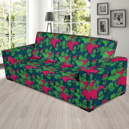 Zombie Themed Design Pattern Print Sofa Slipcover-JTAMIGO.COM