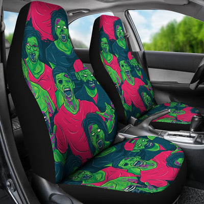 Zombie Themed Design Pattern Print Universal Fit Car Seat Covers